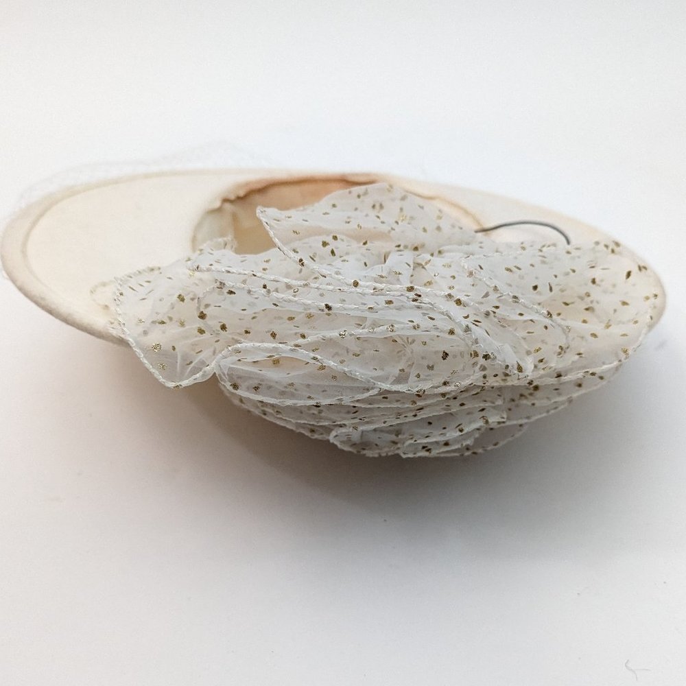 Vintage Wool Hat with veil and decorative bow - Picture 7 of 7